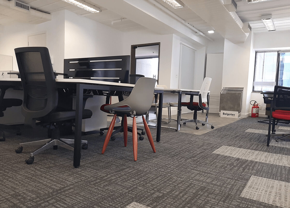 Carpete em Placa Belgotex 3 Tonos